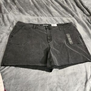 Sonoma womens. plus high rise jean cutoff shorts sz 24w nwt